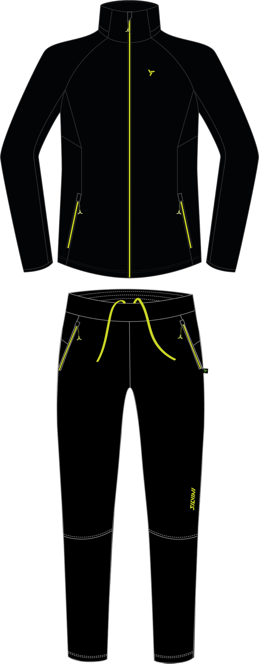 Silvini pánský běžkařský set XCM2501 Cassiano set