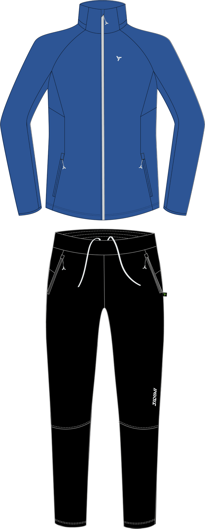 Silvini pánský běžkařský set XCM2501 Cassiano set